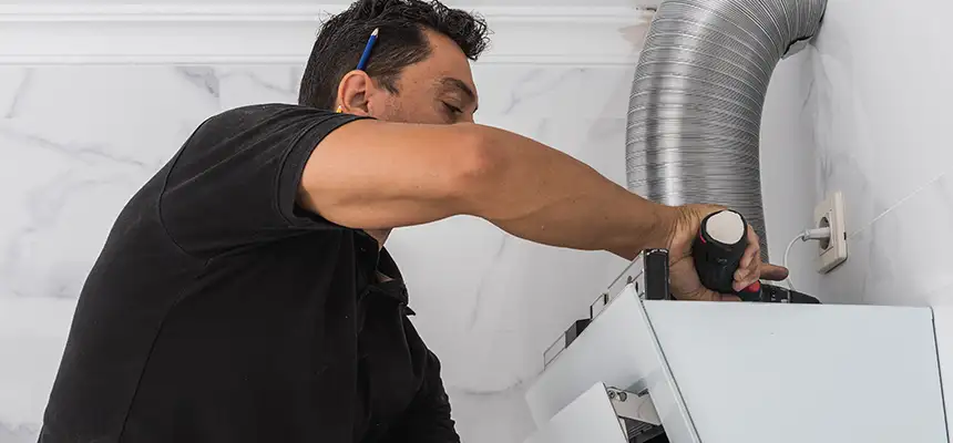 Precision In-wall Dryer Vent Cleaning & Rerouting Corrections in Friendswood, TX